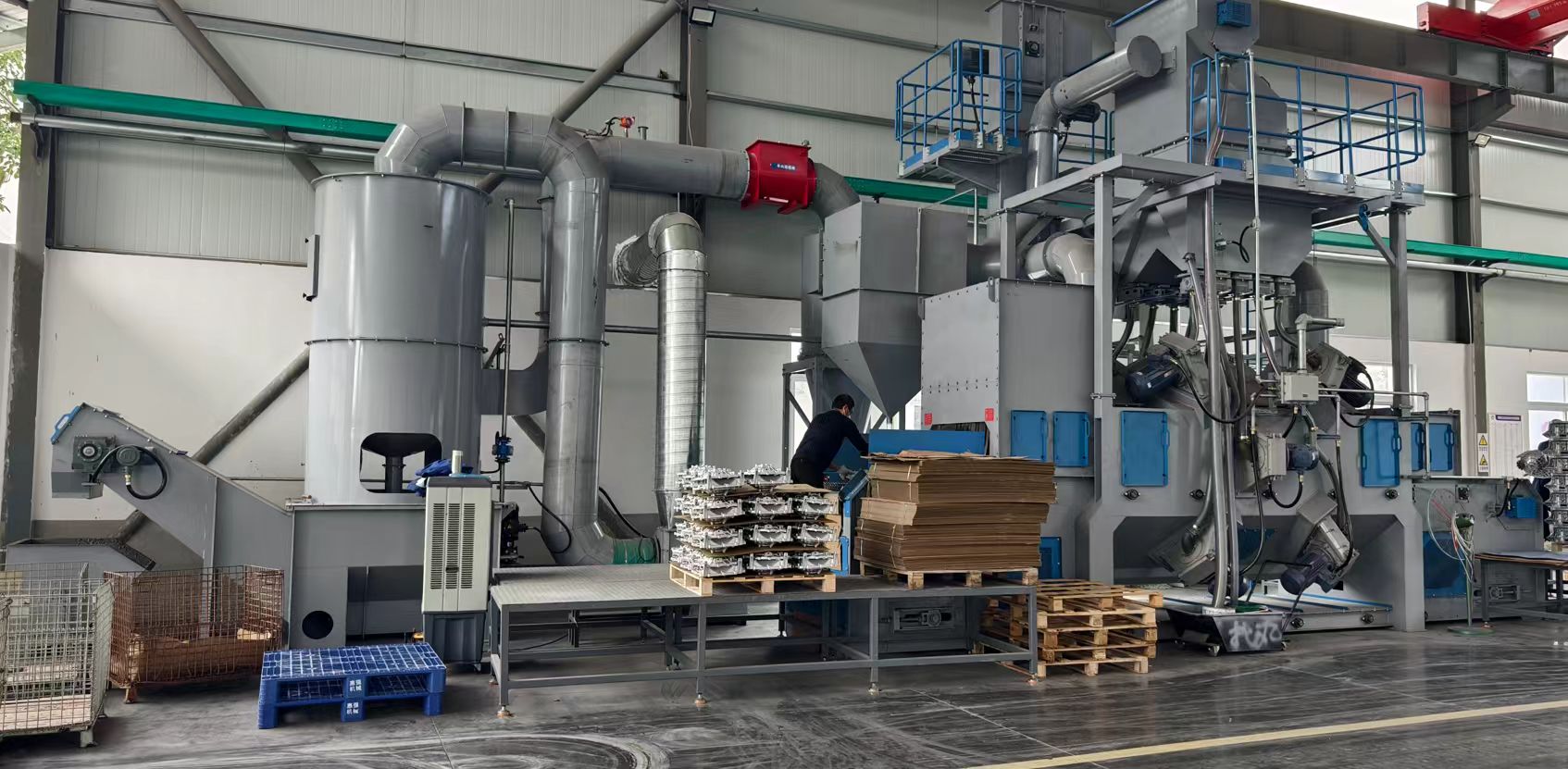 QW1200网带式抛丸清理机